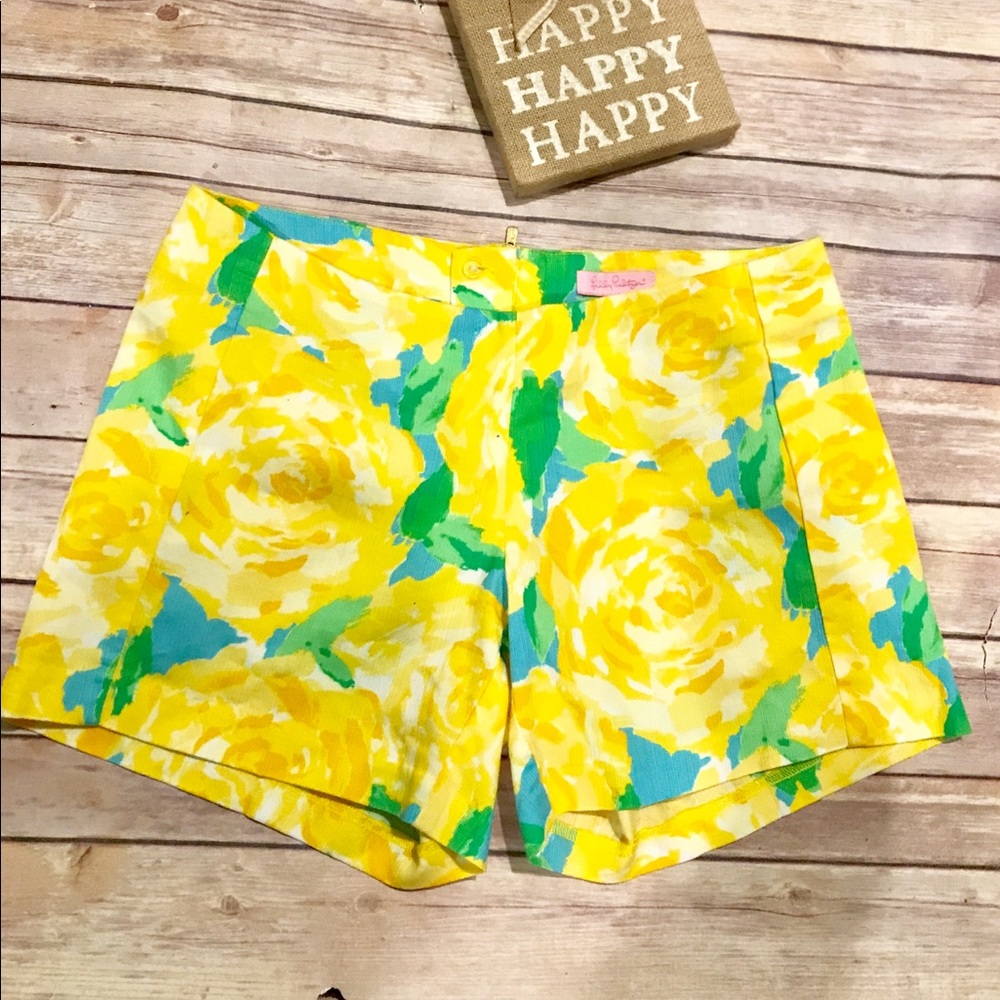 Lilly Pulitzer Denise Zipper Back Shorts Size 0